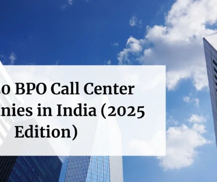 Top 20 BPO Call Center Companies in India (2025 Edition)